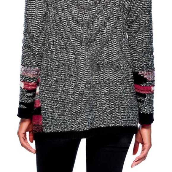 NIC AND ZOE Orchard Hooded Cardigan In Black Multi - Picture 5 of 10